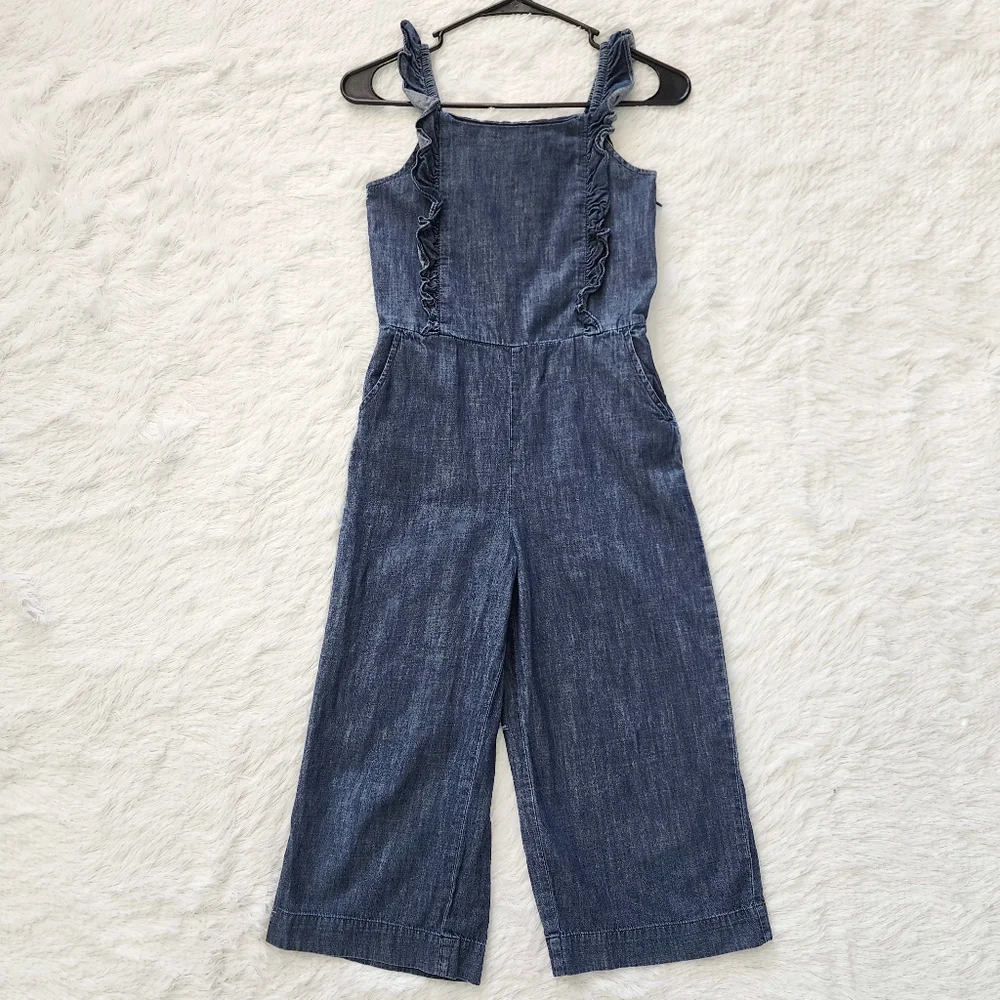 Gap Kids Dark Wash Denim Jumpsuit